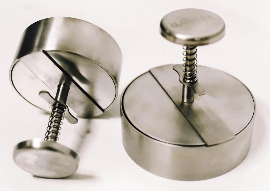 Hanerk XL Burger Press 5 1/2 inch Patty Maker, Easy to Clean Dishwasher Safe, Stainless Steel, 5 1/2 inch Diameter Burger Patty, Grill Tool, Patty Maker, Mold, Thin or Thick