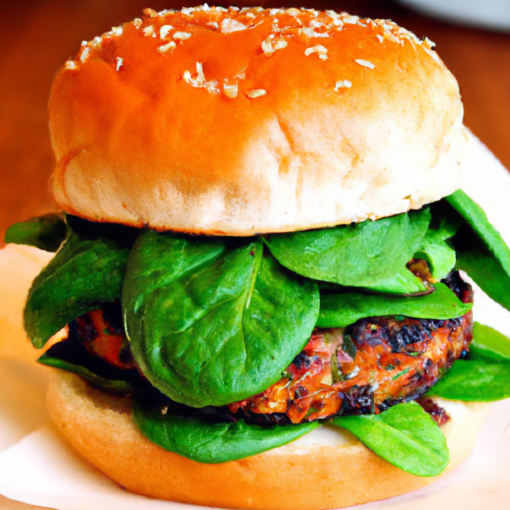Spinach And Greens Burger