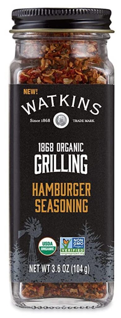Watkins Organic Grilling Hamburger Seasoning, Non-GMO, Kosher, 3.6 Oz, 1-Pack Watkins Organic Grilling Hamburger Seasoning, Non-GMO, Kosher, 3.6 Oz, 1-Pack