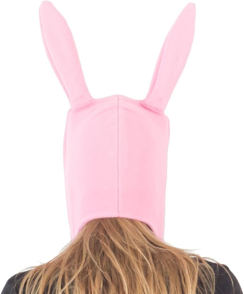 Concept One Accessories Bobs Burgers Louise Cosplay Fleece Hat, Pink, One Size
