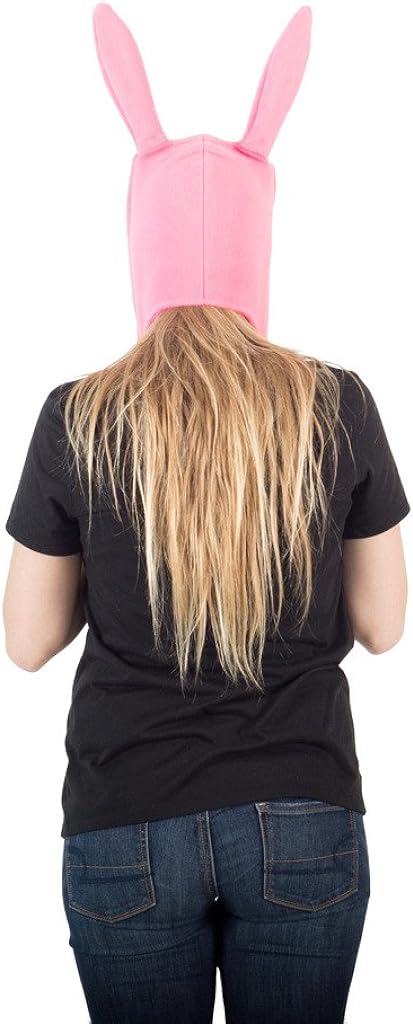 Concept One Accessories Bobs Burgers Louise Cosplay Fleece Hat, Pink, One Size