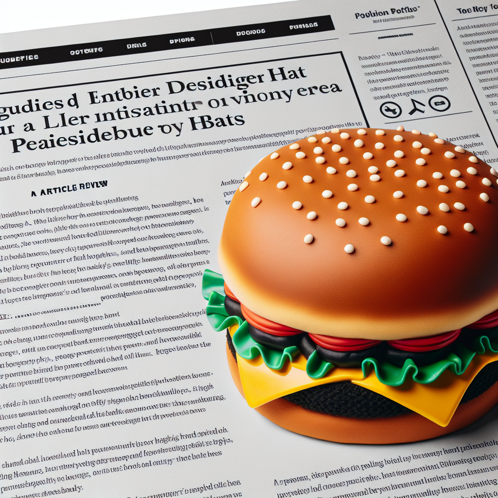 Jacobson Hat Company Cheeseburger Hat, Multi-colored, One Size