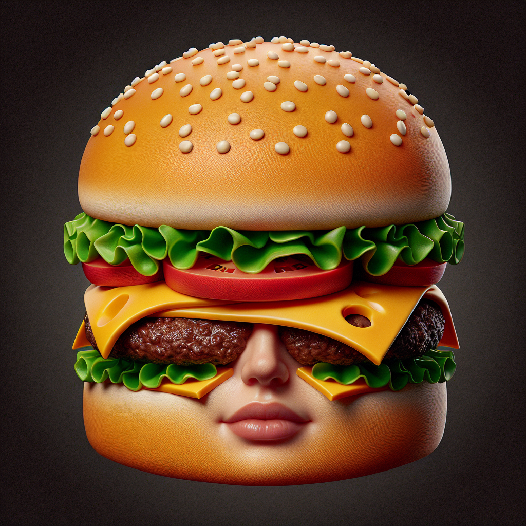 Jacobson Hat Company Cheeseburger Hat, Multi-colored, One Size