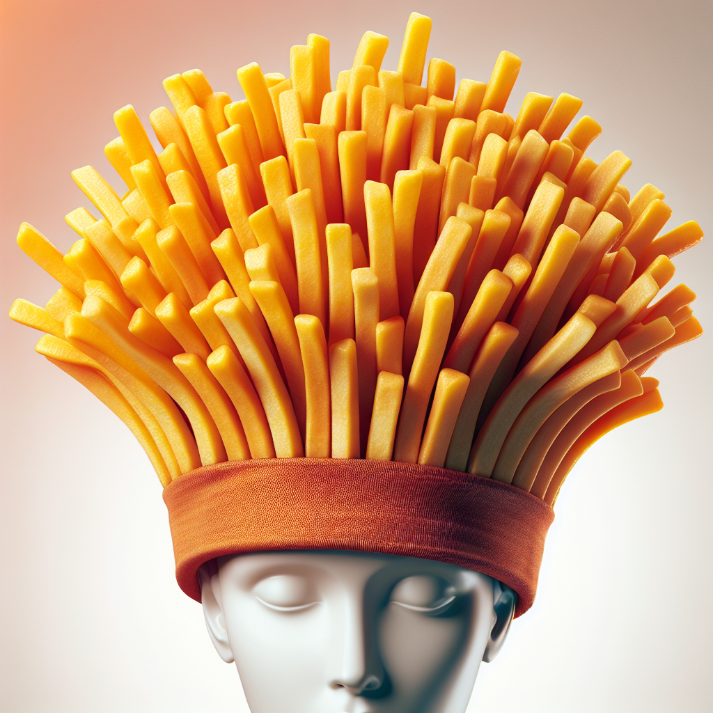 Jacobson Hat Company French Fries Novelty Food Hat , Red