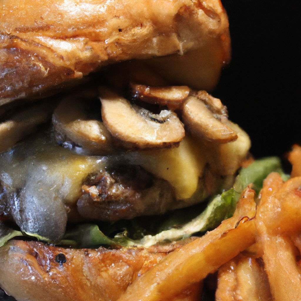 Recipe For Swiss Mushroom Burger (combining Swiss Cheese And Mushrooms)