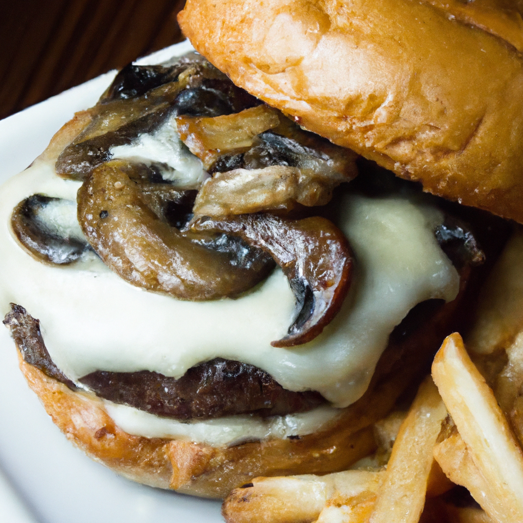 Recipe For Swiss Mushroom Burger (combining Swiss Cheese And Mushrooms)