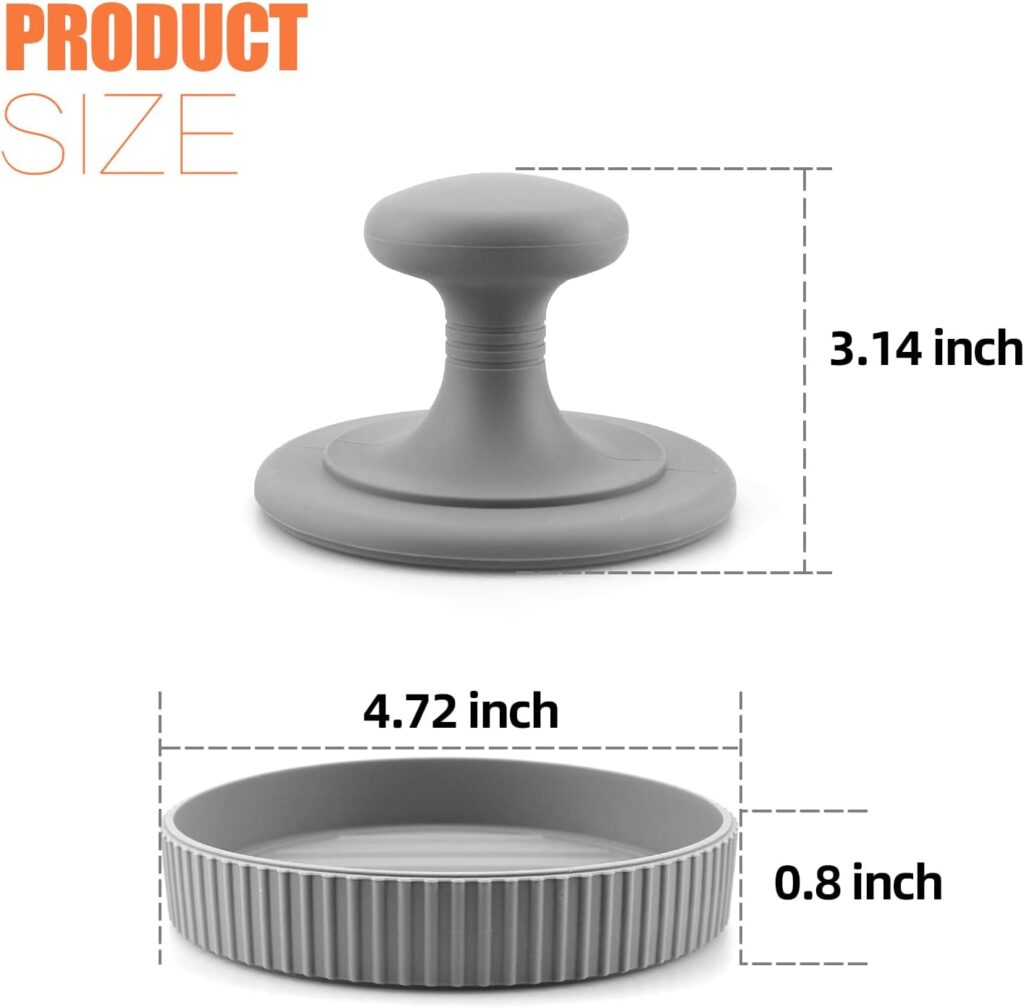 Xloey Silicone Hamburger Press, Non-Stick Hamburger Patty Maker,Burger Press Patty Maker for Regular Beef Burger,Grill Griddle BBQ Stuffed Burgers,Meatloaf